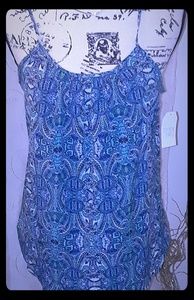 NWT Tru Blue Blue Boho Cami